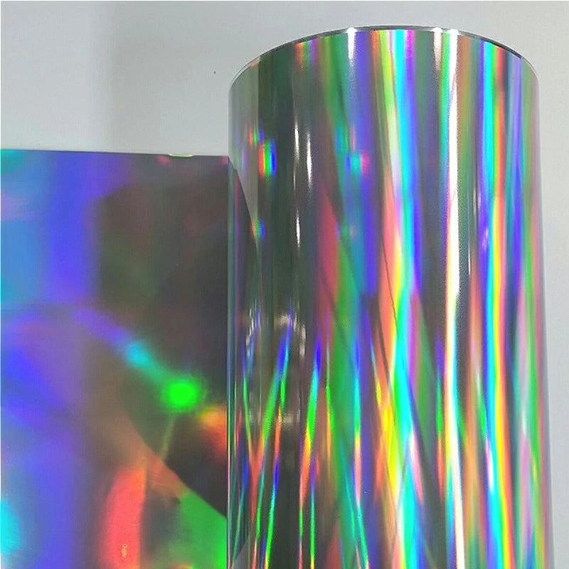 Custom Vinyl Stickers for Water Bottle Laptop - Holographic, Clear, White - Blue Fantasy Space