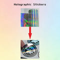 Custom Vinyl Stickers for Water Bottle Laptop - Holographic, Clear, White - Blue Fantasy Space